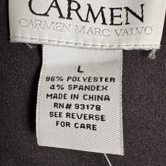 NWT Carmen Marc Valvo Faux Suede Studded Jacket Women’s L Black Retail $88 - Picture 4 of 5